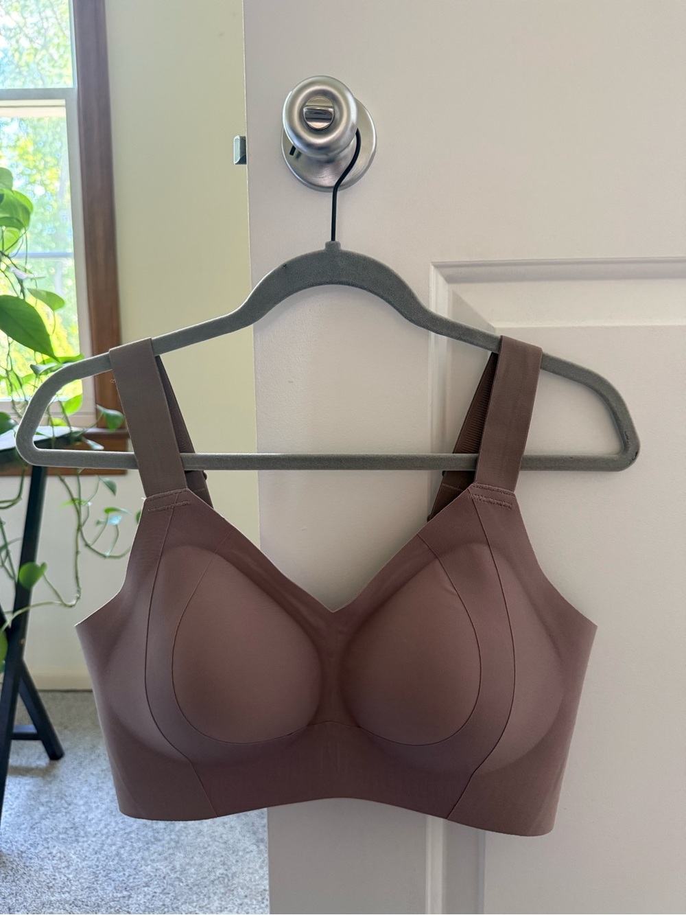 Brown Wireless Bralette | Soft Lounge Bra | No Underwire